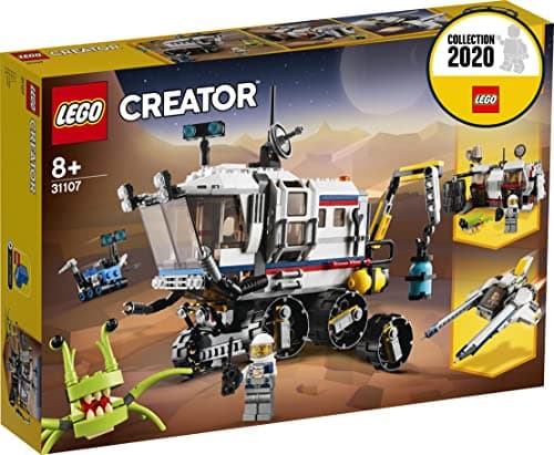 LEGO 31107 Creator 3in1 Space Rover Explorer, Base and Shuttle Flyer Building Set, Spaceship Construction Toy for Kids (Multicolor) (510 Pieces) 3
