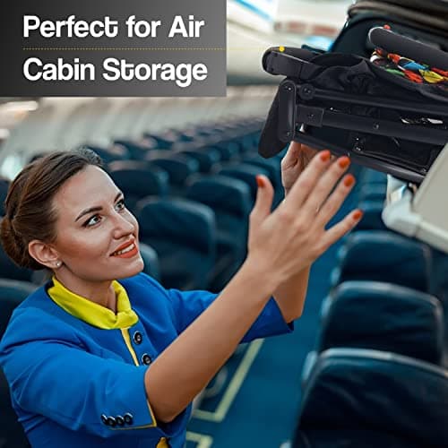 R for Rabbit Pocket Stroller Lite Baby Stroller, Portable Travel Friendly Pre Installed Baby Trolley Stroller & Pram for Newborn Babies of Age 0 to 3 Years | (Black Multi) 4