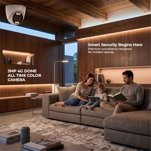 Trueview 3MP 4G Dome CCTV Camera | STQC Approved | SIM Based Security Camera | All Time Colour Night Vision | Human Detection | Two-Way Audio | Supports 256GB Memory Card | Smart Home Surveillance 5