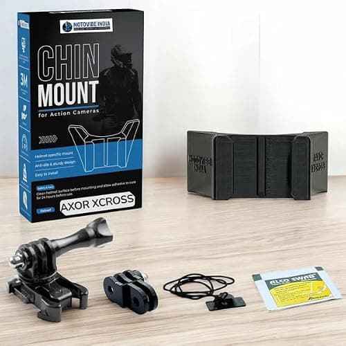 MOTOVIBE INDIA Custom Chin Mount Compatible for Axor Helmets (XCROSS_Chin) 2