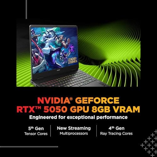 HP Omen, Intel Core i7-14650HX 14th Gen, 8GB RTX 5050, 24GB DDR5(Upgradeable) 1TB SSD, 165Hz, 2k WUXGA, 3ms, 400 nits, 16''/40.6cm, Win11, M365* Office24, Black, 2.43kg, am0241TX, RGB Gaming Laptop 3