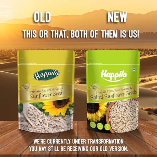 Happilo Premium Roasted & Salted Sunflower seeds (No shells) 250g ( Pack of 2 ), (8906081123466_Grocery) 3