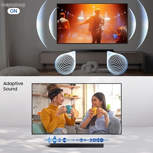 Samsung 400 W 5.1 ch Soundbar with Dolby Audio | DTS Virtual:X | Q-Symphony | Center Speaker | 3D Surround Sound | HDMI ARC | Optical in | Bluetooth | USB | Wireless Subwoofer (HW-B750F/XL, Black) 4