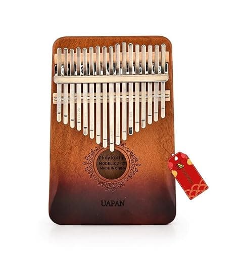 UAPAN Kalimba 17 Keys Thumb Piano with Arm Rest, Peach Blossom Wood Finger Piano 4
