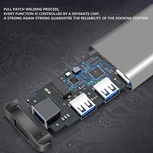 Verilux® USB Hub 3.0 for PC Multiport Adapter with 4 USB Ports High Speed 3.0 for Laptop Aluminium Extender with Multi Port for MacBook, Mac Pro Mini, iMac 4