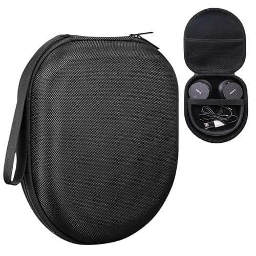 VERTUS® Headphone Protective Storage Case Cover for Sony WH-CH720N, WH-CH710N, WH-XB900N, WH-XB910N Headphones Storage Bag with Soft Lining & Accessory Pocket (Hard Shell|EVA|Black)