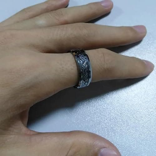MEENAZ Stainless Steel adjustable proposal Couple band thumb Silver Platinum Blue combo chain black gold Finger Ring for Men Stylish Mens couples gents friends unisex Boys Boyfriend MEN RINGS 274_20 4