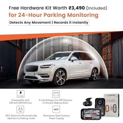 MyFitSpark DC-101 Pro ADAS Dual Channel Dash Cam for Car Front and Rear 3