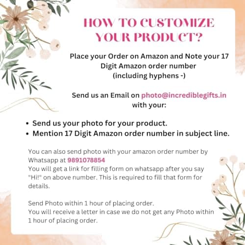 Incredible Gifts India Personalized Wooden Engraved Rectangular Photo Frame For Mother's Day (6x4 Inches, Wood), Tabletop 2