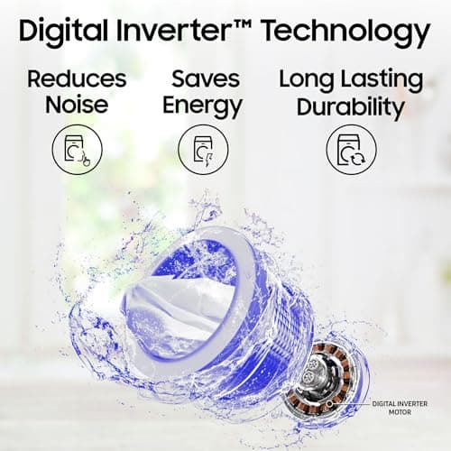 Samsung 7 kg, 5 Star, Eco Bubble Technology, Digital Inverter Motor, Soft Closing Door, Fully-Automatic Top Load Washing Machine (WA70BG4441YYTL, Lavender Gray) 5