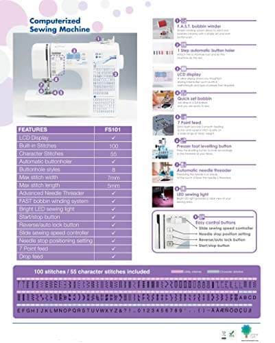 Brother Computerized Sewing Machine (White), Pack Of 1 2