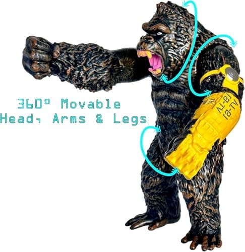 FUNFOB Gorilla King Kong Action Figure Height -17cm Collectible PVC Multicolour | Kong Yellow with Band 5