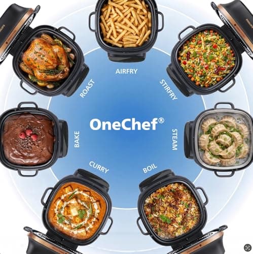 Philips OneChef Smart All in One Cooking Device | 33-in-1 Functions (Air Fry, Stir Fry, Steam, Boil and Curry) | AmbiHeat Technology for Perfect Indian Cooking | 6L Capacity | 2 years Warranty 2
