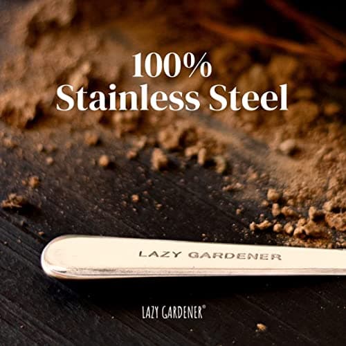 Lazy Gardener Stainless Steel Khurpi for Gardening | Khurpi & Hand Tool for Soil Tilling | Rust-Free Soil Tilling Tool for Small Pots | Red & Yellow 5