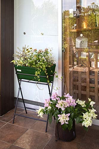 VegTrug Poppy Compact Vertical Planter | Portable Raised Garden Bed for Herbs, Vegetables & Flowers | Easy to Move, Space-Saving Outdoor Gardening Stand - Green 2