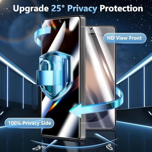 JGD PRODUCTS 100% Fingerprint Unlock Support Privacy Tempered Glass for Samsung Galaxy S24 Ultra 5G Anti-Spy, Anti-Glare Screen Protector, Full Coverage, 9H Hardness With Installation Kit 2