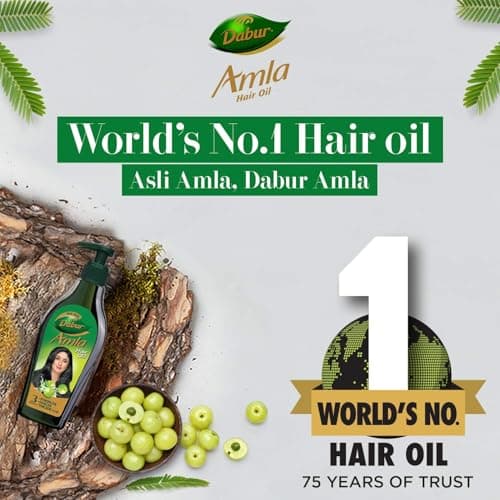 Dabur Amla Hair Oil - 1100ml (550ml x 2) | For Strong, Long and Thick hair | Nourishes Scalp | Controls Hair Fall, Strengthens Hair & Promotes Hair Growth 2