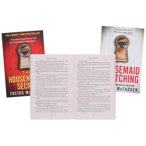 The Housemaid 3-Book Box Set Thriller Bundle -The Housemaid, The Housemaid’s Secret & The Housemaid Is Watching By Freida McFadden Crime, Suspense and Domestic Thriller Collection 5