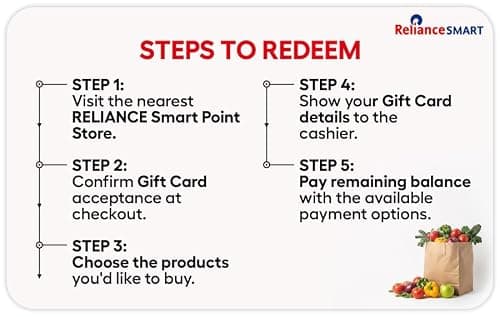 Reliance Smart Super Store| E-Gift Card | Instant Delivery | Valid for in-store purchases | 1 year validity 3