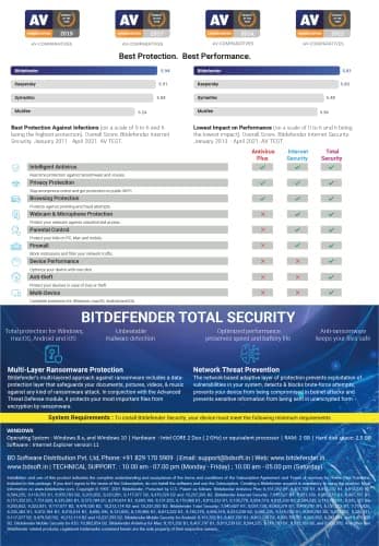Bitdefender - 1 Computer,3 Years - Total Security | Windows | Latest Version | Email Delivery In 2 Hours- No Cd | 4