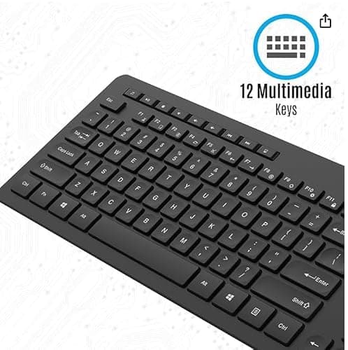 Desktop Computer Set, i7 3rd Gen, 8GB RAM, 256GB SSD, 19" HD LED Monitor, RGB Keyboard & Mouse, WiFi, Windows 11, MS Office, Speaker (8-256GB) 5