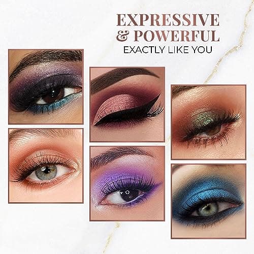 Just Herbs Eyeshadow Palette 9 In 1 Long Lasting Blendable Eye Makeup Palette Shimmery Finish (Moonlight - Night Palette) Multicolor 5