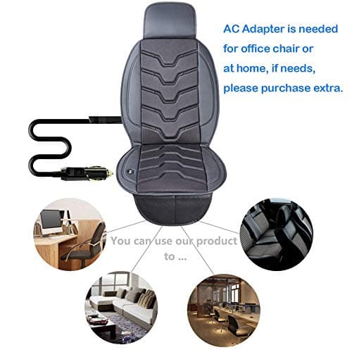 NEAR STOP Cooling Car Seat Cushion, 12V Automotive Cool Seat Covers Universal Fit Seat Cushion Ventilate Breathable Air Flow with Holes for Driver Seat, Office Chair in Hot Summer(Pack of 1) 2