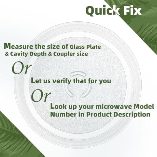 J K b K - Microwave Oven Glass Turntable Coupler Plate Compatible with Whirlpool (Magicook 27C Crisp/Sharp - Size : 11" Approx. 4