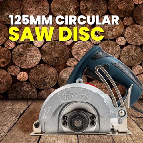 Eastman JRSDRIVE 1680W Marble Tiles Wood Cutter Machine with 1200RPM for 125 mm Cutting Blade Circular Saw Disc Diameter Bevel and Depth Adjustable with Base Plate Without 45º Inclination - EMC-125NE 4