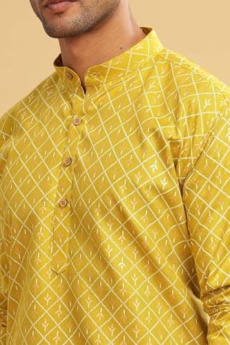 BE ACTIVE Cotton | Traditional and Elegant Look | Indian Kurta for Men | Full Sleeve Kurta C-RF0062 KR 3 M 2