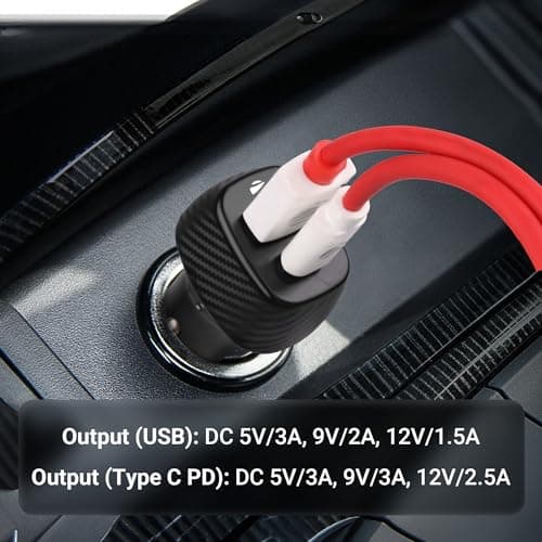 ZEBRONICS CC48 Car Charger with 48 Watts Rapid Charge, Dual Output Ports (USB + Type C PD), Compact Design, Built in Protections, LED Indicator 5
