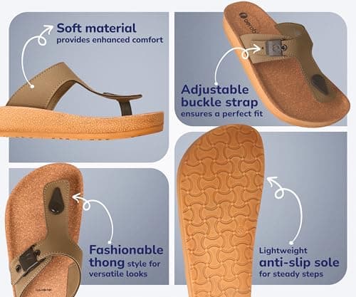 AEROBLU Stylish Thong slippers for Women | Adjustable Buckle for Personalized fit | Soft & Comfortable Material | Anti-Slip & Lightweight Slippers for Girls | Ideal for Party, Ethnic & Everyday use 4
