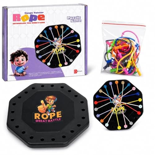 Mivyaa World Untangling Rope Puzzle Game for Kids & Adults, Untangling Rope Game, Rope Logic Puzzle Game, Brain Teaser Game