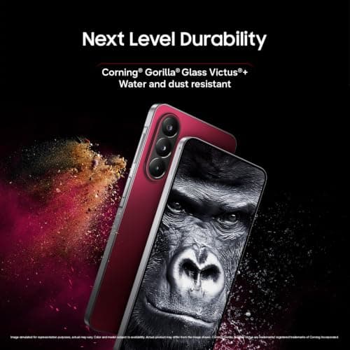 Samsung Galaxy M47 5G (Rogue Red, 8GB RAM, 256GB Storage)| Powerful Snapdragon Processor| Fast LPDDR5x RAM,UFS 3.1 Storage| Gorilla Glass Victus+| IP64| Super AMOLED Display| 50MP OIS| AI| Gemini Live 5