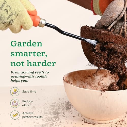 Ugaoo Gardening Tools Kit for Home Garden – 3 Pcs Garden Tools Set with Khurpi, Trowel, Weeder | Heavy Duty Planting Accessories, Plant Tools, Garden Accessories for Home Gardening 5