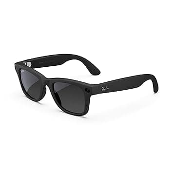 Ray-Ban Meta (Gen 2), Wayfarer, Matte Black | Smart AI Glasses for Men, Women, 2X Battery Life, 3K Ultra HD Resolution, 12 MP Ultra-Wide Camera, Audio, Video. Polarized Gradient Graphite Lenses