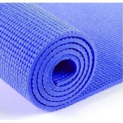 Fitness Exercise Gym Yoga mat 4mm Thickness with Yoga Bag & Strap for Men Women Color (Blue) 3