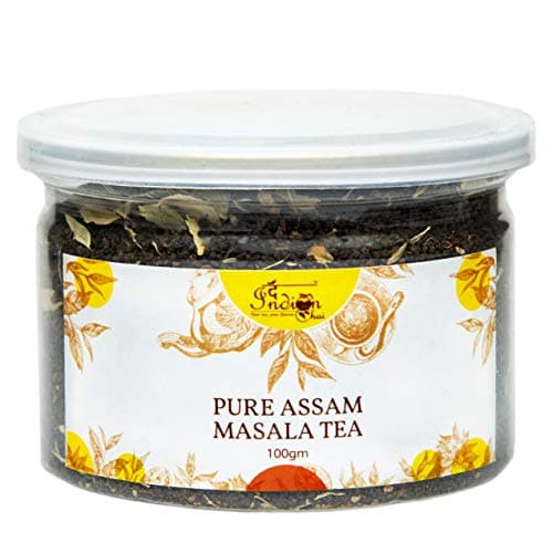 The Indian Chai - Pure Assam Masala Chai 100g Blended with Dalchini, Elaichi, Adrak, Loung, Gol Mirch and Jayfal for Digestion