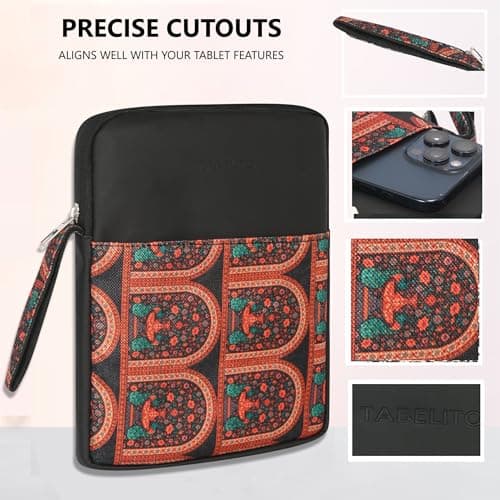 Tabelito Tablet Sleeve Case Cover for 9" to 11.6" With Fleece Inner - Compatible With iPad 10.2/Air 10.9/Pro 11, Samsung, Lenovo, Galaxy Tab A9 Plus, Realme Pad, Honor X9, Mi 7, Redmi, Oneplus 2