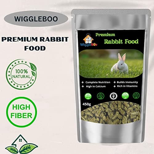WiggleBoo Rabbit Pellet Food Rich in Vitamins D, Minerals,Calcium & Healthy Food for All Kinds of Rabbit Every Bite Have Nutrition (450gm) 2