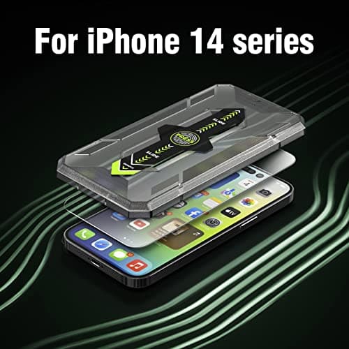 Amozo Easy Fit Tempered Glass Screen Protector Guard for iPhone 16 Plus/iPhone 15 Plus Edge To Edge Coverage (with easy applicator) - Pack of 2 5
