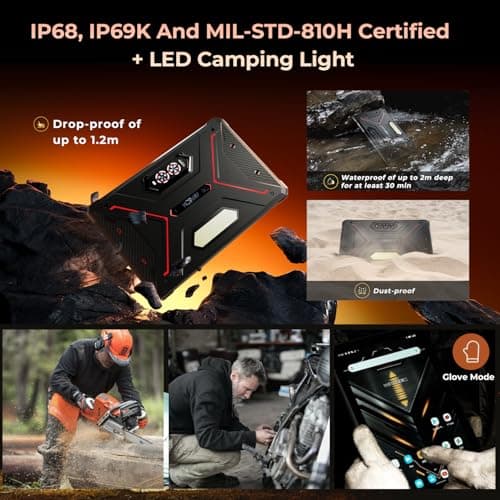 HOTWAV R9 Pro Android 14 Rugged Tablet (Red) 3