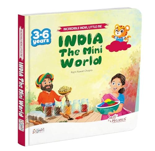 Pegasus India Mini World Kids Geography Book Travel Across Food Festivals Languages and Maps for Children Discovering Regional Diversity States ... and Fun Facts about the Indian Subcontinent