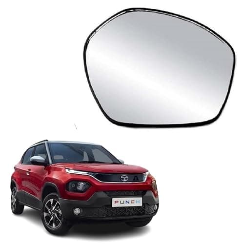 STYCARO- Side View Mirror Glass/Sub Mirror Plate compatible with Tata Punch 2021-2025 Year Model (RIGHT DRIVER SIDE)
