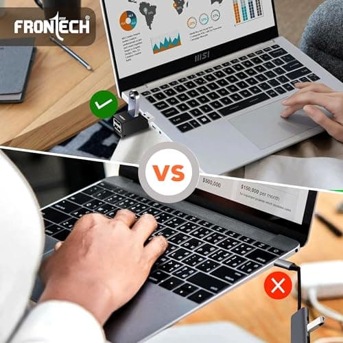 Frontech USB Hub | High-Speed USB 3.0 & 2.0 | Expand Your Ports | Blazing Fast Data Transfer & Compact Design | Backed by 1 Year Warranty (NC-0036) 5