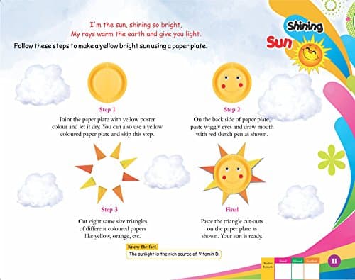 GIKSO Combo of Art and Craft 2 3 4 - Set of 3 Activity Books for Kids Age 6-10 Years Old 4