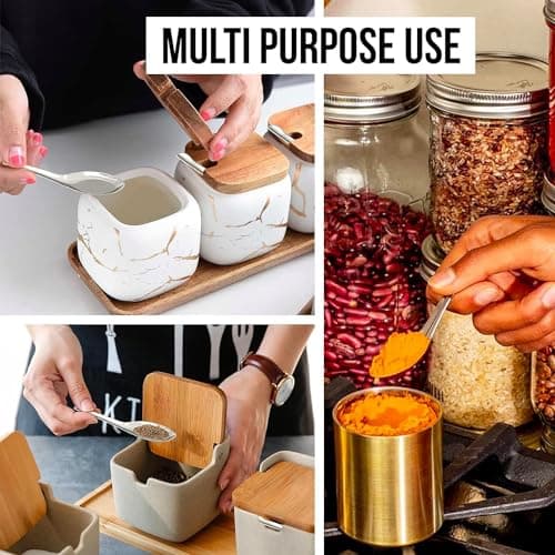 ScentRose Stainless Steel Masala Spoons Set of 12 | 3.5-Inch Mini Spoons for Tea, Sugar & Spices | Small Spoon for Masala Dabba & Kitchen Containers | Silver | Made in India 4