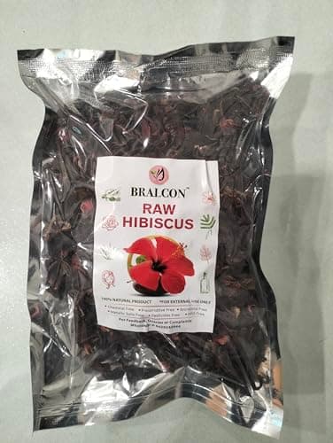 BRALCON Organic Raw Hibiscus 100g Dry Hibiscus Flower Rosa-Sinensis for Hair Care & Face Pack Gudhal Ka Phool for Hair Growth, Skin Care Pure Raw Form Conditioner 2