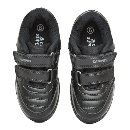 Campus Kids CS-26101V Black School Shoes - 13UK/India 1 Pair 4