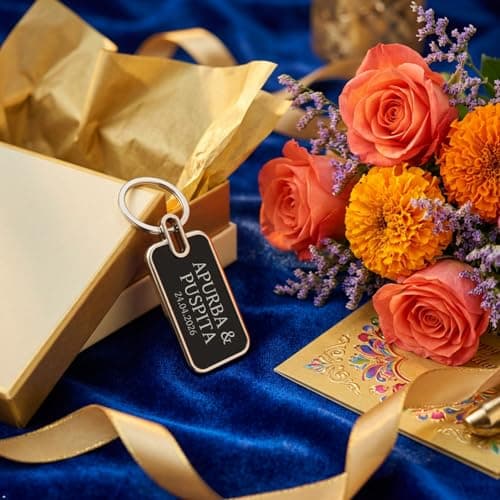 ClassyPik Personalized Name Keychain | Custom Laser Engraved Stainless Steel | Birthday Gift for Men Women | Corporate Return Gift India | Bulk Orders Welcome 2